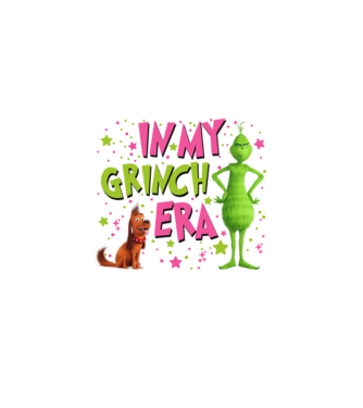 In my Grinch era model negru pe tricou