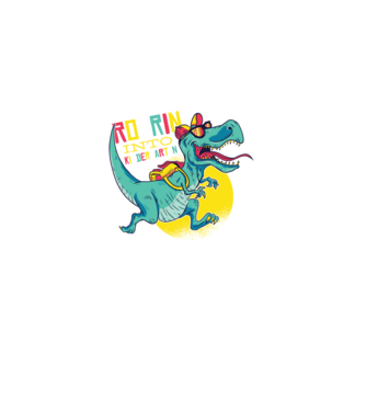 De acum încolo, voi urla în grădiniță cu Dinozaur model negru pe tricou