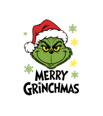 Merry Grinchmas Alb model alb pe tricou