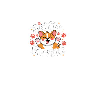 Just Stay Paw-sitive Negru model negru pe tricou