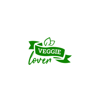 Veggie lover Iubitor de legume model alb pe tricou