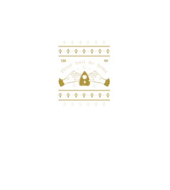 Ouija Motiv de Crăciun model negru pe tricou