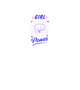 Girl Power Ziua Femeii model alb/roșu pe tricou