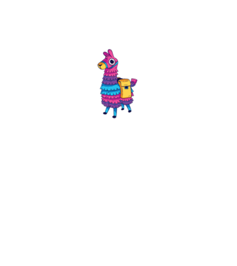 Fortnite LLama - Tricou gamer cu lama model negru pe tricou