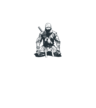 Ninja model albastru regal pe tricou