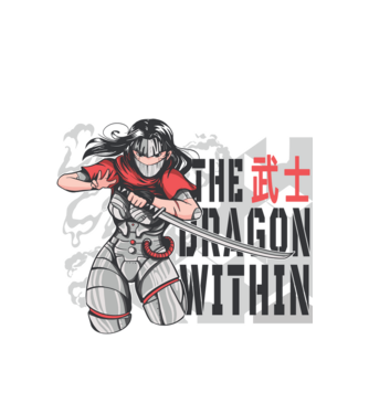 Cyborg Ninja fată Anime model alb pe tricou