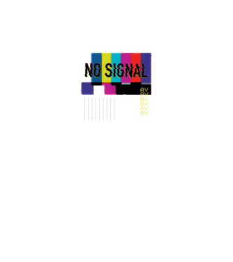 No Signal TV Eroare de transmisie model negru pe tricou