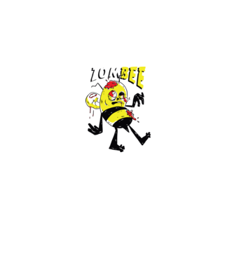 Zombee Albină Zombie model albastru jeanși pe tricou