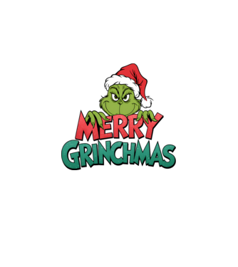 Merry Grinchmas model negru pe tricou