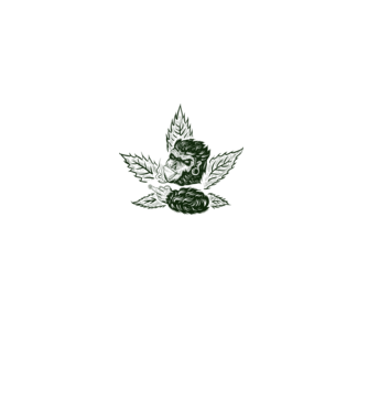 GORILĂ cannabis model alb pe tricou