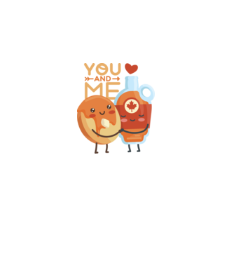 'You and Me tricou cuplu pentru Valentine''s Day' model negru pe tricou