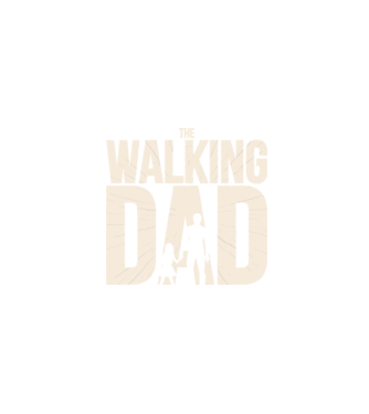 The Walking Dad model negru pe tricou