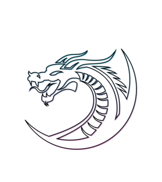 Dragon Tribal model alb pe tricou