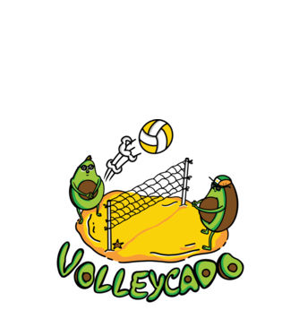 Avocado Volei model turcoaz pe tricou