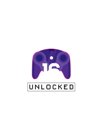 Level 16 Unlocked Gamer Birthday model negru pe tricou