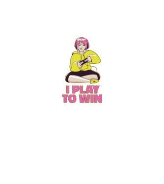 Anime fată Gamer model albastru închis pe tricou