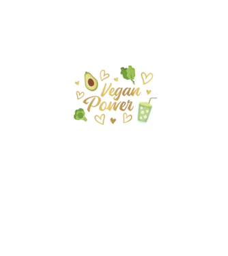 Vegan Power tricou vegan model albastru închis pe tricou