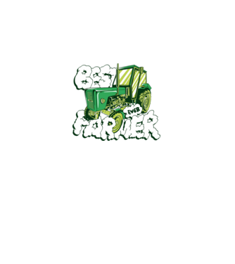 Best Farmer Ever cu Tractor model negru pe tricou
