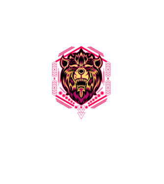 Lion geometry model negru pe tricou