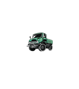Camion model alb/roșu pe tricou