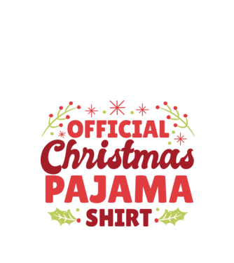 Pijama de Crăciun model alb pe tricou