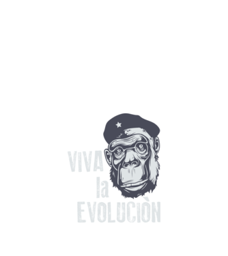 Viva La Evolucion model roșu pe tricou
