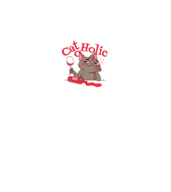 Catoholic - iubitor de pisici model alb pe tricou