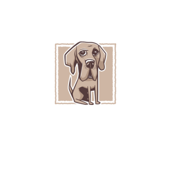 Câine Mastiff german model alb pe tricou