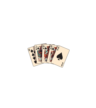 Poker All in model negru pe tricou
