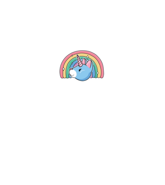 Pisică Unicorn model negru pe tricou