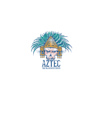Aztec Warriors model alb pe tricou