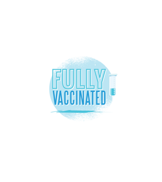 Complet vaccinat model turcoaz pe tricou