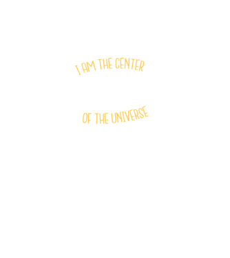 Centrul universului model turcoaz pe tricou
