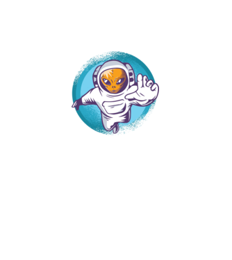 Alien Astronaut model negru pe tricou