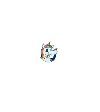 Elev Unicorn drăguț model gri pe tricou