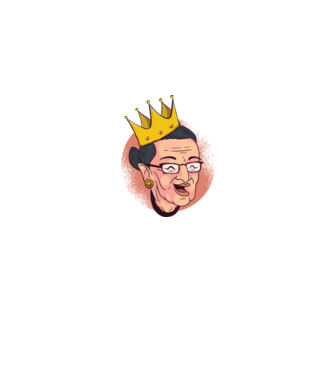 Ruth Bader Ginsburg model albastru jeanși pe tricou