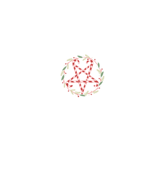 Pentagrama de Crăciun model negru pe tricou