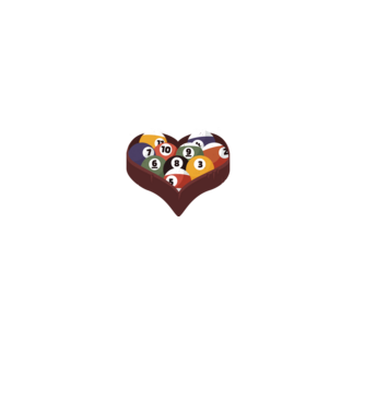 I break hearts - Biliard model negru pe tricou