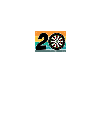 'I''m not 20 I''m double 10 darts birthday' model negru pe tricou