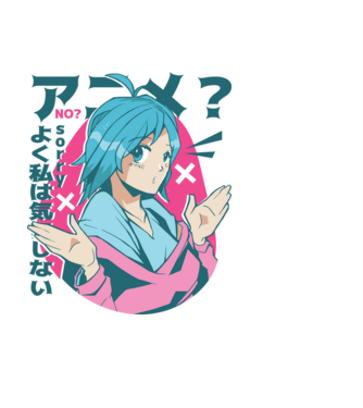 Tricou Anime model negru pe tricou