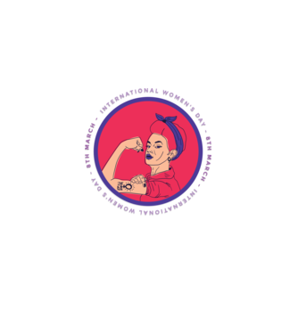 Ziua Internațională a Femeii 8 martie model mov pe tricou