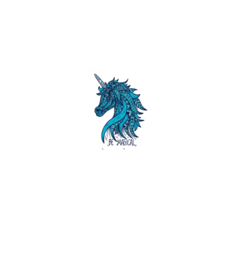 Unicorn magic model gri pe tricou