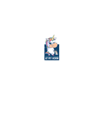 'Don''t look at my horn tricou amuzant unicorn' model alb/roșu pe tricou