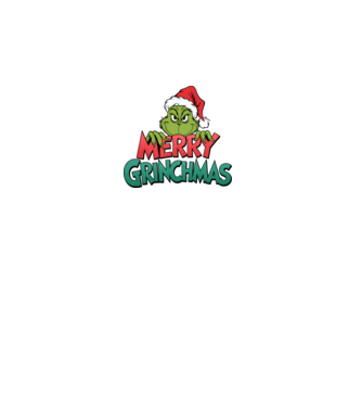 Merry Grinchmas model negru pe tricou