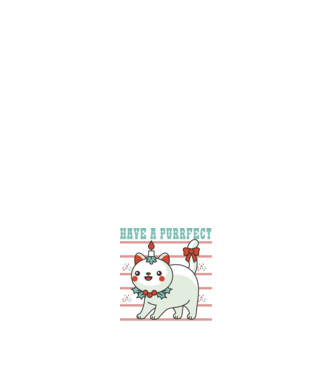 Have a Purrfect Christmas model negru pe tricou