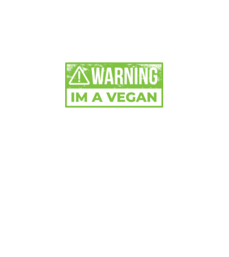 Atenție, sunt vegan model negru pe tricou