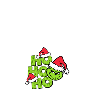 Ho Ho Ho - Grinch model negru pe tricou