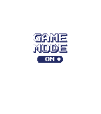 Game mode on Gamer pixel model alb pe tricou