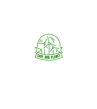 Save Our Planet - Ziua Pământului model alb/roșu pe tricou