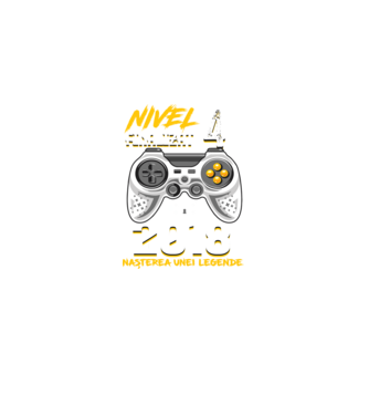 Nivel 4 finalizat. 2018 nașterea unei legende model negru pe tricou